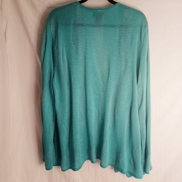 Womens 2X R Q T Wavelength Knit Cardigan Sweater - Picture 4 of 16